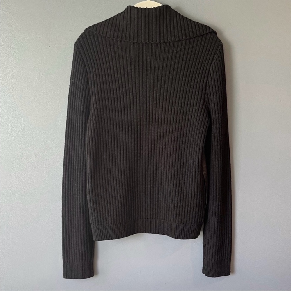 L’Agence Merino Wool & Lambskin Leather Jacket - Picture 6 of 8